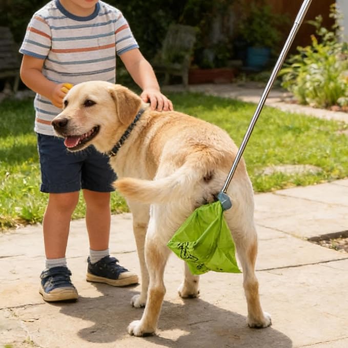 Genérico Poop Scoop,Heavy Duty Ergonomic Adjustable - Pet Supplies: Poop Scooper | for Garden Patio Lawn Walk