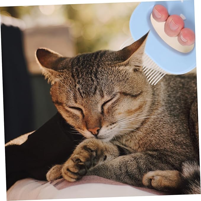 PET Grooming Comb Set Silicone Handle Cat and Dog Hair Removal Brush Compact Deshedding Tool for Daily Use Multi-Function PET Grooming Supplies