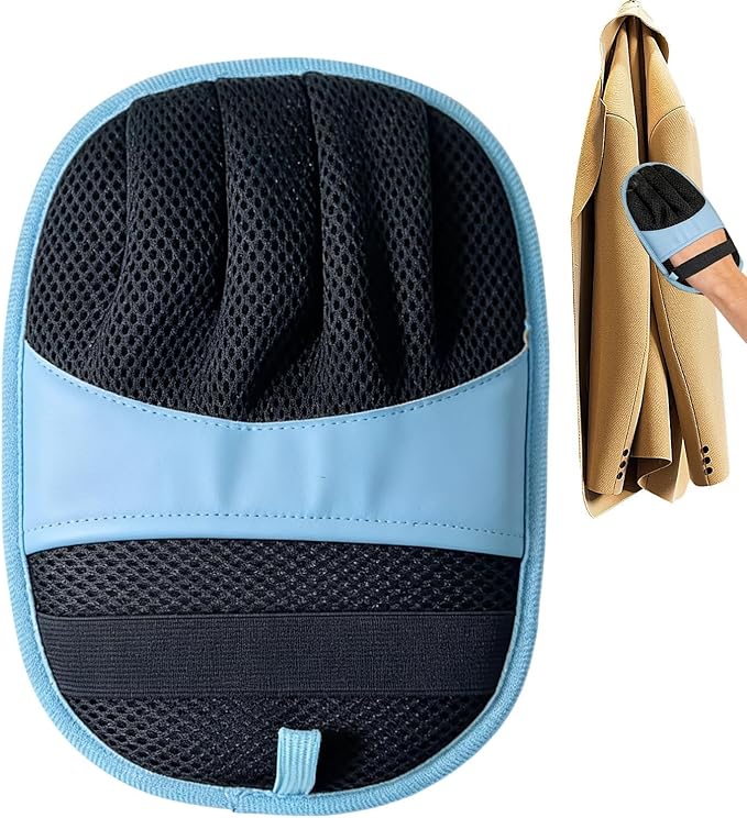 Pet Hair Remover Glove, Electrostatic Five-Finger Grooming Tool, Washable Cat and Dog Hair Removal Glove for Couch Carpet Furniture Laundry Clothes Puppy Kitten Shower Shedding Use