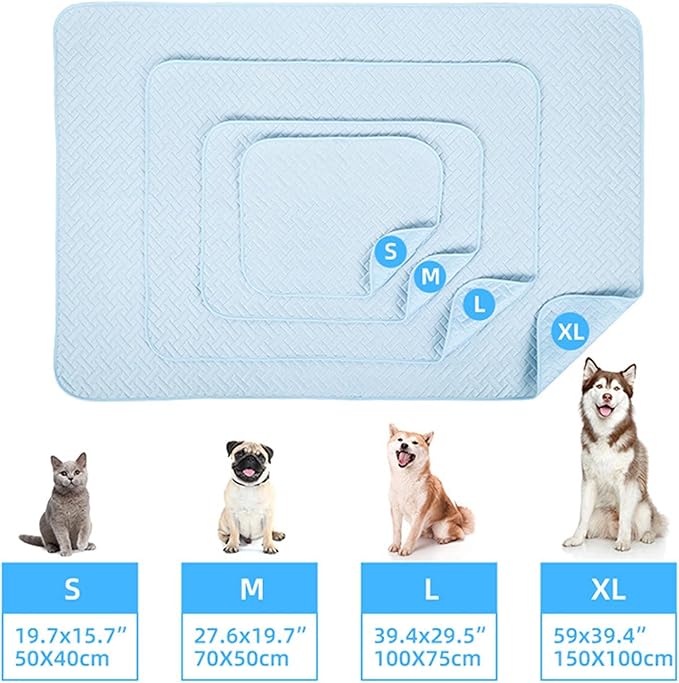 Peiiwdc Dog Cooling Mats for Pet Breathable Mats Pad for AllSize Ice Cats Cool Pet Supplies Ice for