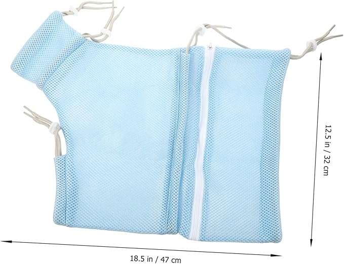SUPVOX Cat Grooming Bath Bag Reusable Netting Bag Pet Wear-Resistant Polyester for Cats