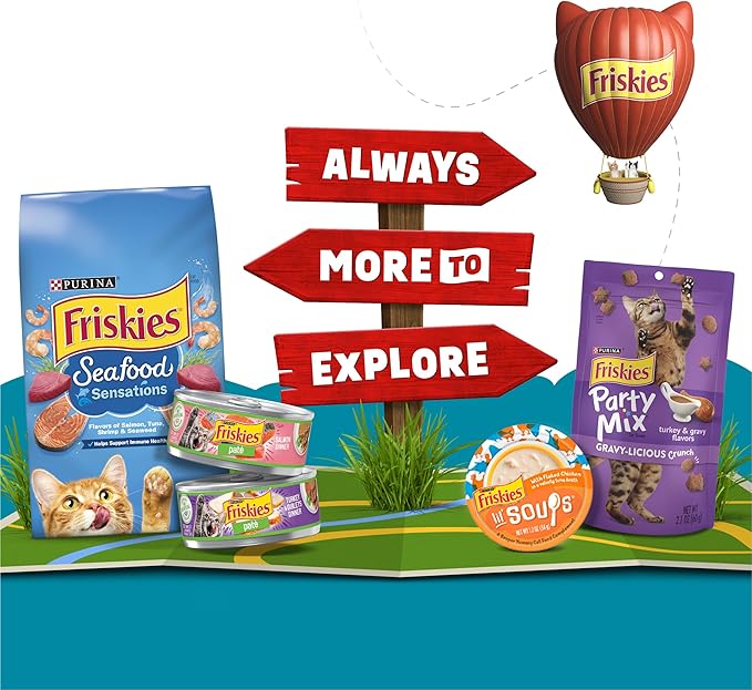 Purina Friskies Lickable Cat Food Toppers Bits ‘n Broth with Flaked Tuna in a Dreamy Broth - (Pack of 16) 1.2 oz. Pouches