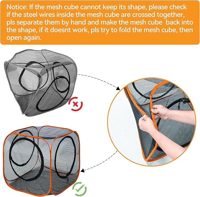 Collapsible Cat Play Tunnel & House for Indoor/Outdoor, Easy Connect with Cat Tent (2 Cubes + Run Tunnel)