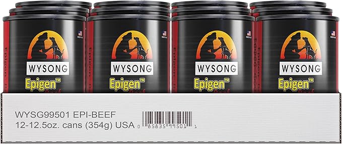 Wysong Epigen Beef Canine/Feline Canned Formula Dog/Cat/Ferret Food, Twelve- 12.5 Ounce Cans