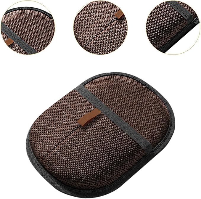 Pet Hair Removal Glove for Cats Dogs Electrostatic Pet Fur Remover Tool for Clothing Rugs Furniture Grooming Mitt- Deep Brown