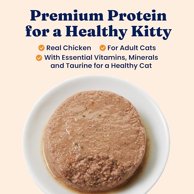 Solid Gold Wet Food Pate Flavorful Feast - 3 Count Sample Pack - Canned Cat Food Made with Real Chicken - Grain Free for Sensitive Stomach & Healthy Living
