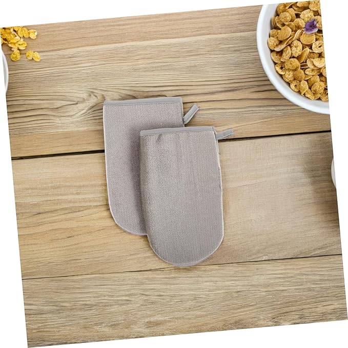DOITOOL 2pcs Dual-Sided Pet Hair Removal Gloves Reusable Electrostatic Grooming Mitts for Cats Dogs Washable Pet Hair Remover for Furniture Clothing Car Interior Carpet