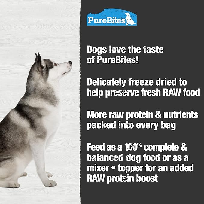PureBites Lamb Freeze Dried Dog Food, 19 Ingredients, Made in USA, 9.5oz