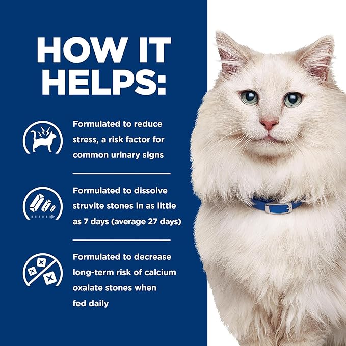 Hill's Prescription Diet c/d Multicare Stress Urinary Care Chicken & Vegetable Stew Canned Cat Food, 2.9 oz, 24-pack wet food