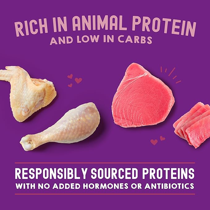 Stella & Chewy's Carnivore Cravings Wet Cat Food - Premium Pouches - Grain Free, High Protein Chicken & Tuna - Perfect For Picky Eaters - Complete Meal or Topper (2.8 oz, 24 Pack)