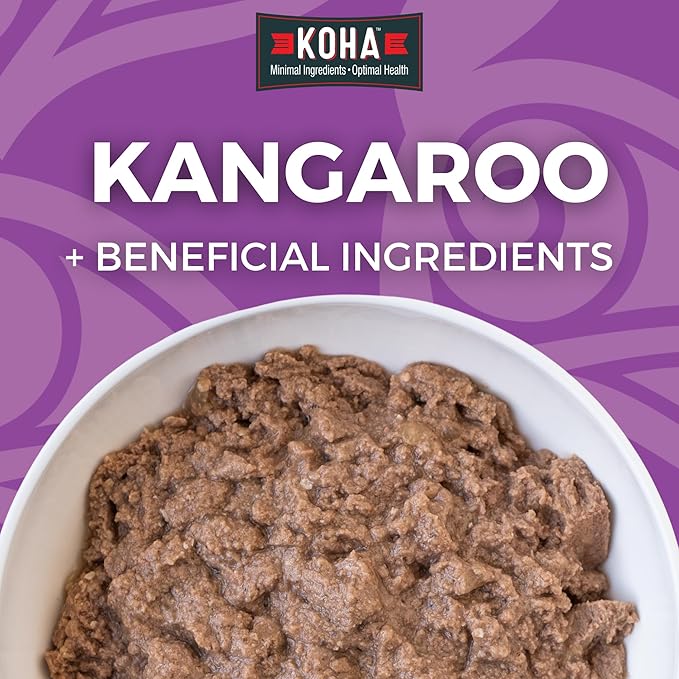 KOHA Limited Ingredient Diet Kangaroo Entrée for Dogs - Grain Free Wet Dog Food with No Fillers - Sensitive Stomach Kangaroo Dog Food - 13 oz Pack of 13