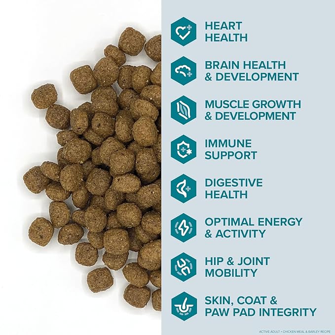 ENTRUST Active Dog Food | Real Chicken & Barley | Enriched with Super Foods, Antioxidants and Probiotics | No Wheat or Soy | 35 Pound Bag