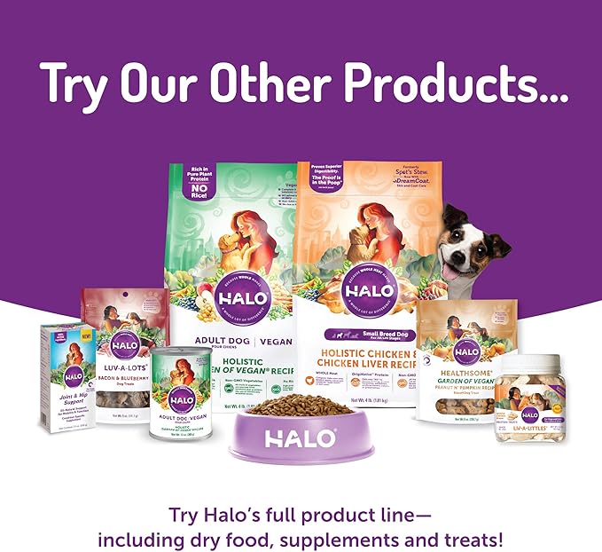 Halo Healthy Grains Adult Dog Wet Food, Chicken Recipe in Broth, 13.2 oz, Case of 6