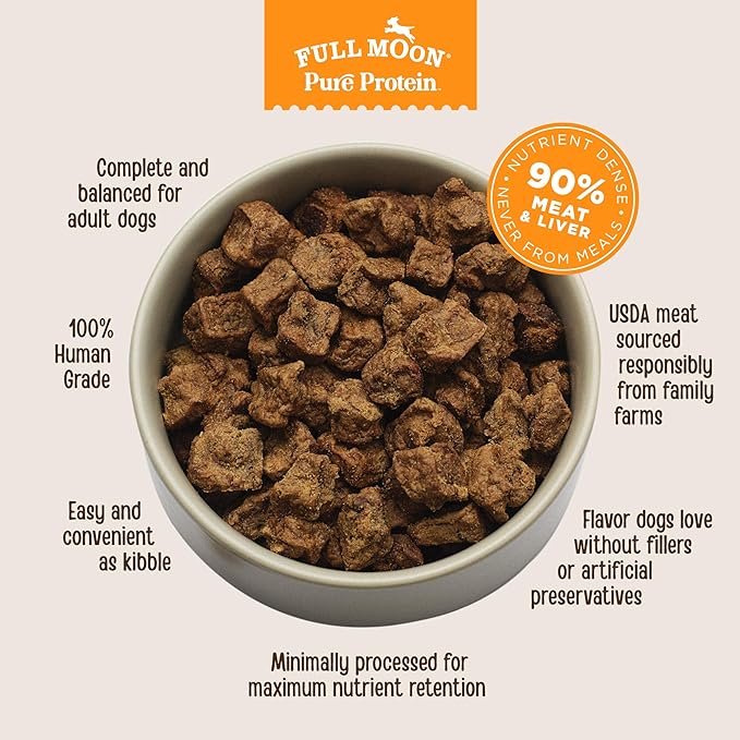 Full Moon Pure Protein Air Dried Dog Food | Homestead Turkey Recipe 2lb