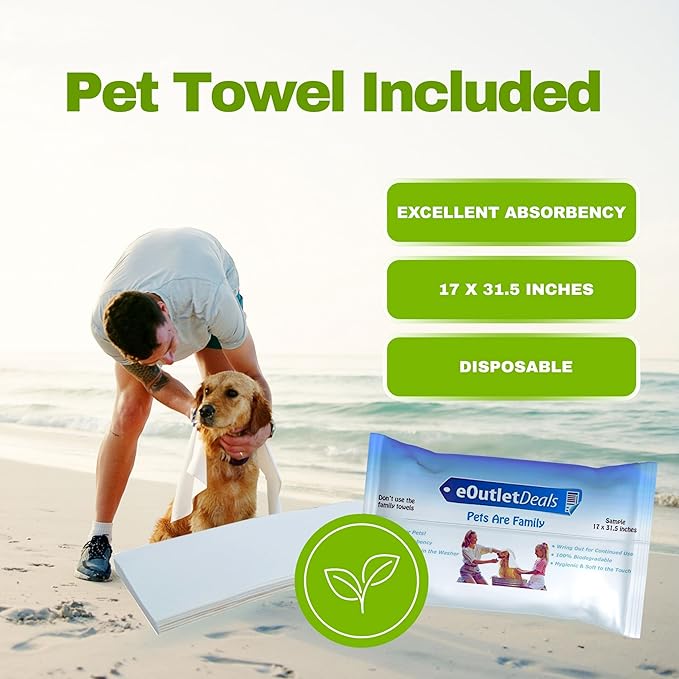 Perimeter Technologies Collar Battery Compatible with Invisible Fence Brand - Bonus eOutletDeals Pet Towel ( 6 Pack )
