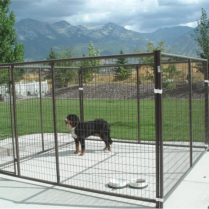 20 Sets Dog Kennel Panel Clamps Chain Link Fence Clamps 1-3/8’’ Fence Parts Temporary Dog Kennel Clamps Galvanized Fence Ties for 32mm Pipe Panel Frames
