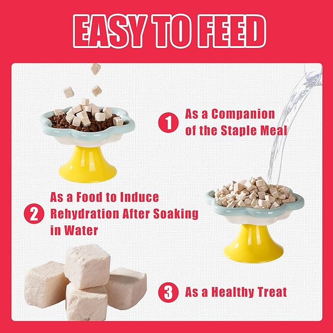 Just Try 13.4 OZ Cat Grass Treats Hairball Control + 7.05 oz Freeze Dried Chicken Cat & Dog Treats Raw Single Ingredient Food Topper