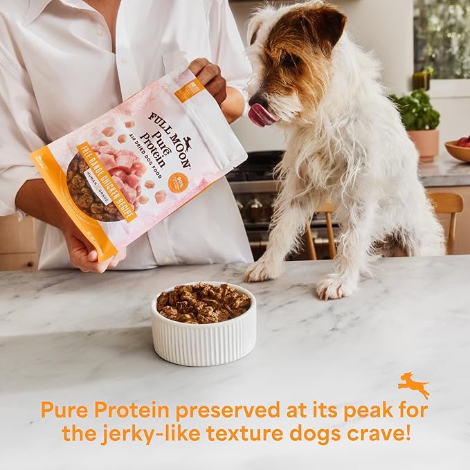 Full Moon Pure Protein Air Dried Dog Food Free Range Chicken Recipe 1lb