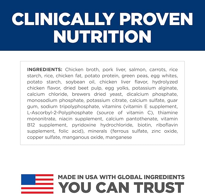 Hill's Science Diet Sensitive Stomach & Skin, Puppy, Stomach & Skin Sensitivity Support, Wet Dog Food, Salmon & Vegetable Stew, 12.5 oz Can, Case of 12
