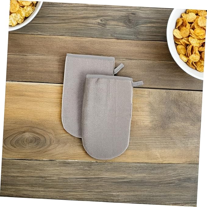 DOITOOL 2pcs Dual-Sided Pet Hair Removal Gloves Reusable Electrostatic Grooming Mitts for Cats Dogs Washable Pet Hair Remover for Furniture Clothing Car Interior Carpet