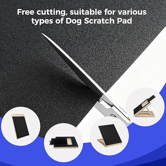 Scratch Pad for Dogs, Funny Cuttable Adhesive, Dog Nail Scratch Board Pet Supplies, for Puppy Small Medium Large Breed Play Stimulation, Boredom, Home