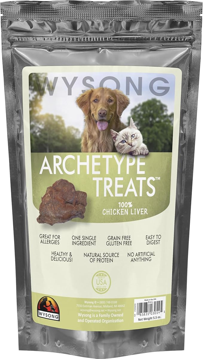 Wysong Archetype Treats Chicken Liver 5.5 oz. Bag