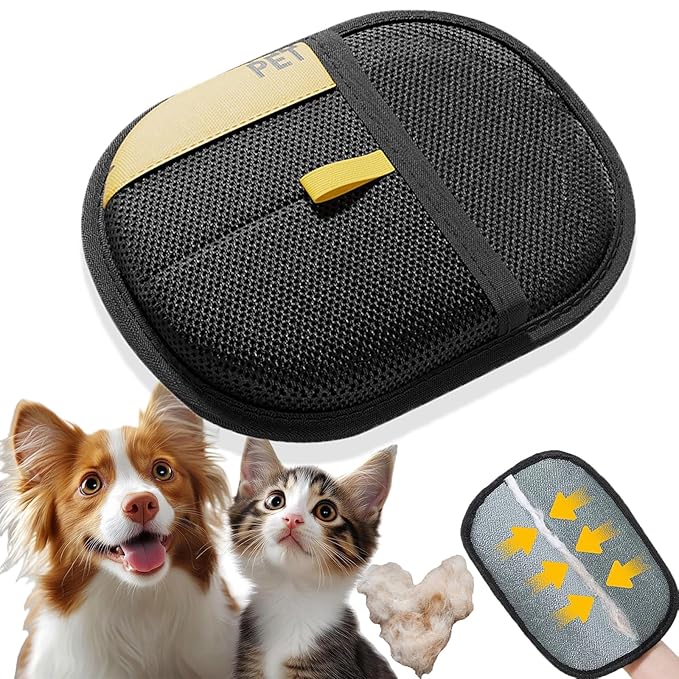 Pet Hair Remover, 2025 New Pet Hair Remover Electrostatic Gloves for Cats & Dogs, Double-Sided Reusable Electrostatic Gloves for Couch, Clothing, Carpet (1 PCS)