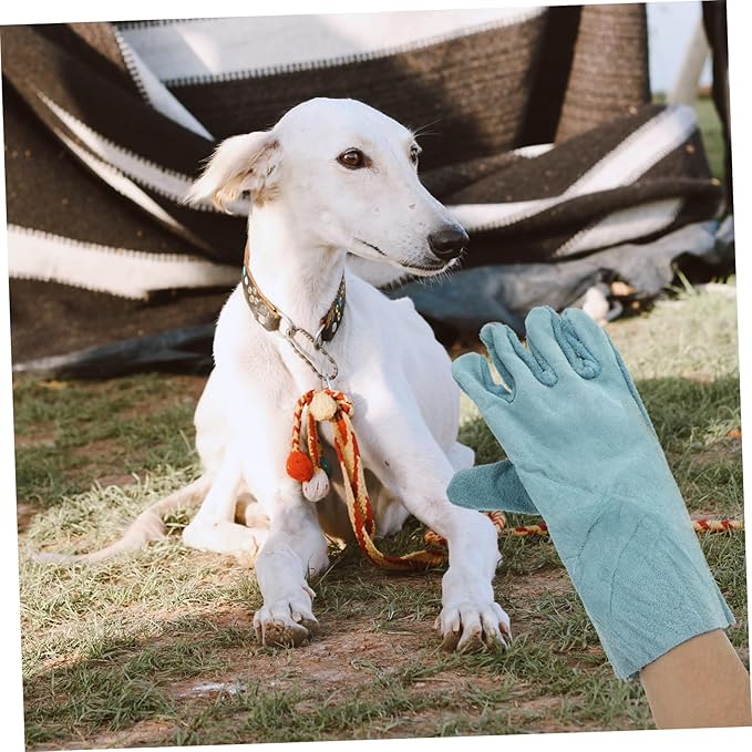 POPETPOP 1Pair Pet Training Gloves Reusable Bite Gloves for Handling Durable Scratch Resistant Design Comfortable Fit for Pet Grooming and Training for Dog and Cat Owners