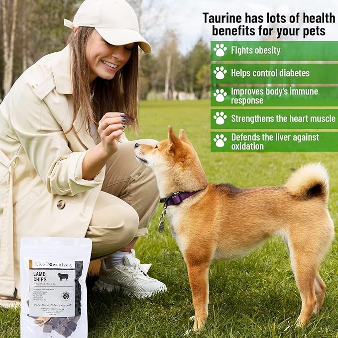 All-Natural Treat for Dogs & Cats, Single Ingredient, Picky Eaters, Grain & Gluten Free, Freeze Dried Lamb Hearts, No Preservatives, Made in USA