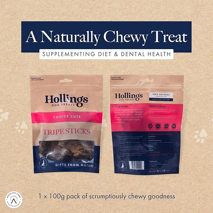 Hollings Tripe Sticks for Dogs 100g
