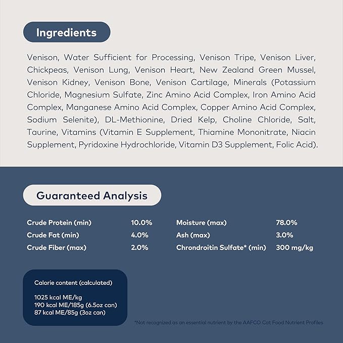 ZIWI Peak Wet Cat Food – All Natural, High Protein, Grain Free, Limited Ingredient, with Superfoods (Venison, Case of 24, 3oz Cans)