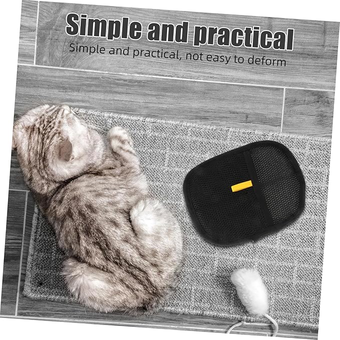 VICASKY 2pcs Dual-Sided Cat Grooming Mitts for Hair Removal Pet Hair Remover Gloves for Dogs Cats Comfortable Fit Advanced Adhesion Technology for Easy Cleaning