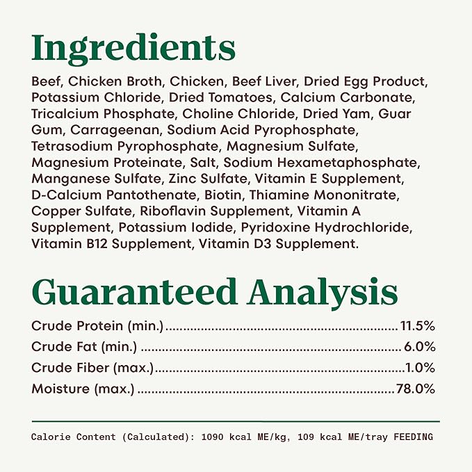 Nutro Adult Natural Grain Free Wet Dog Food Pate, Adult Dog Food Wet Recipe, Tender Beef Recipe, 3.5 oz. Trays (24 Count, Pack of 1)