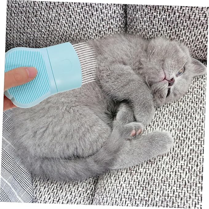 Mikikit Long Hair Cat Brush Pet Hair Cleaning Comb Slicker Brush for Cats Detangling Comb Made of Fine Craftsmanship