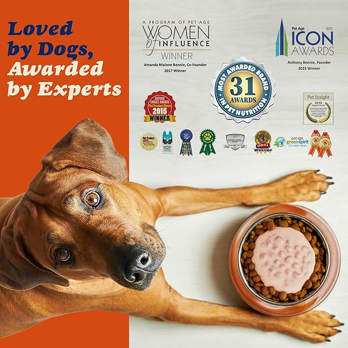CLEAR CONSCIENCE PET® Bon A' La Goat™ SuperGravy® Natural Dog Food Gravy Topper, Hydration Broth Mix, Gluten and Grain Free Kibble Seasoning Powder Topper for Picky Eaters (9 oz. (60 Scoop))