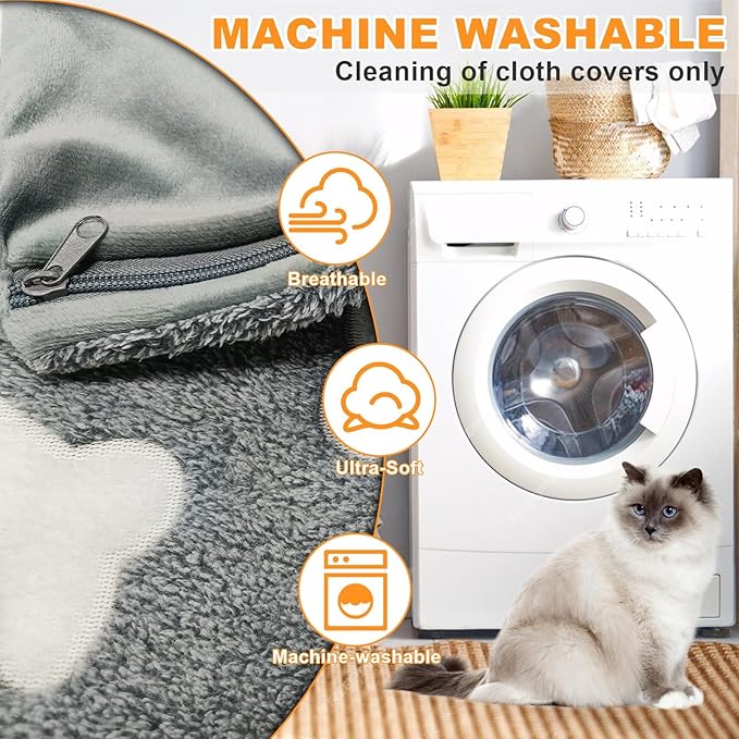 Bestio Cat Heating Pad，16 in Dog Cat Heating Pad，Obtained MET and UL Dual Certification,Smart Thermostat Switch from 1-24 Hours,Indoor Pet Heating Pad for Cats Dogs, Rabbit Pet Heated Pad