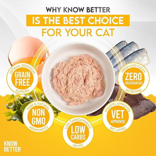 Know Better Chicken Recipe Premix for Raw Or Cooked Cat Food - Natural Supplies Meal Mix with Taurine for Cats - Indoor Cat Food, Raw Nutrition Meal, Feline Premix for Homemade Cat Food - 24 Oz