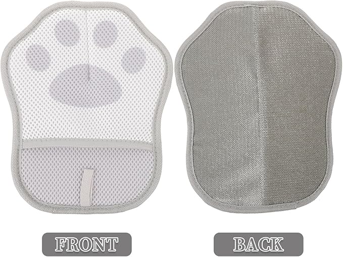 Ciieeo 3pcs Pet Hair Removal Gloves Electrostatic Static Grooming Gloves for Dogs and Cats Reusable Polyester for Fur Cleaning and Shedding