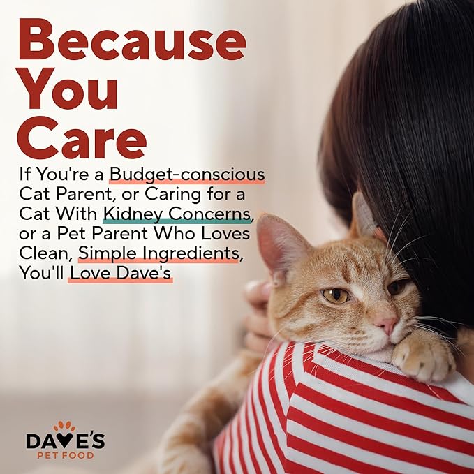 Dave's Pet Food Cat Kidney Support (Chicken & Vegetable Stew) - Low Phosphorus & Low Protein Wet Canned Cat Food for Renal Health - No Prescription Needed - 3 oz (Case of 12)