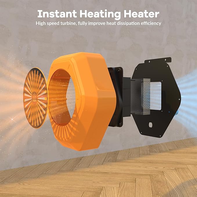 800W Dog House Heater, Pet House Heater with Over Heat Protection, Safe Dog Heaters for Outside Outdoor Dog Houses with Adjustable Digital Heating&9.8FT Anti Chew Cord