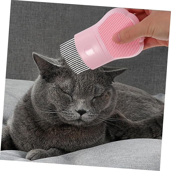 Toyvian Cat Grooming Comb PET Hair Remover Brush for Cats and Dogs Dual-Sided Massage and Dematting Tool for Long and Short Hair