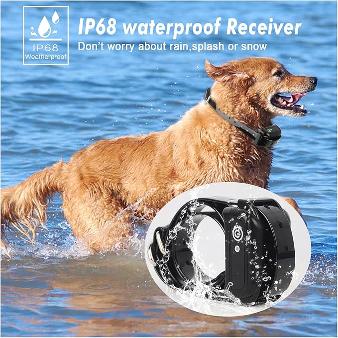 Wireless Fence for Dogs - Rechargeable and Waterproof Shock Collar - Electric Pet Fence for Stubborn Dogs - Safe Effective No Randomly Over Correction - Boundary Fence System for All Dogs,for1dogs