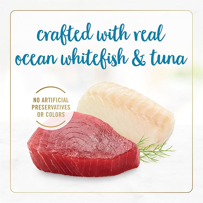 Purina Fancy Feast Grilled Wet Cat Food Ocean Whitefish and Tuna Feast in Wet Cat Food Gravy - (Pack of 24) 3 oz. Cans