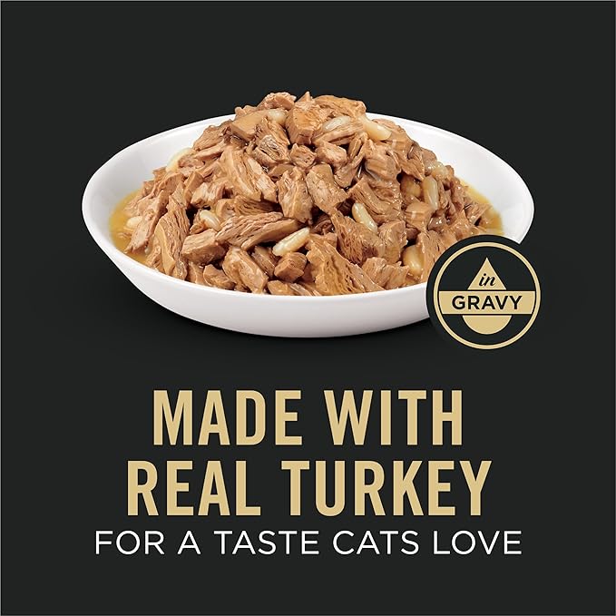 Purina Pro Plan Adult Weight Management Turkey and Rice Entree in Gravy Wet Cat Food 3 Ounce (Pack of 24)