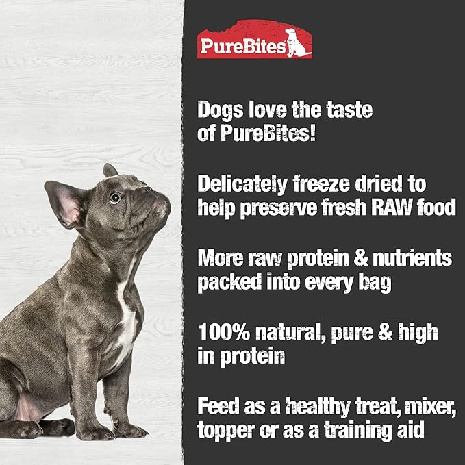 PureBites Chicken Freeze Dried Dog Treats, 1 Ingredient, Made in USA, 6.2oz