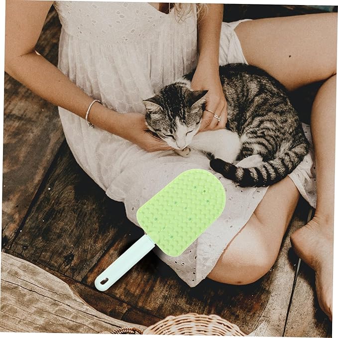 Happyyami 3pcs Dual-sided Cat Grooming Brush for Shedding and Ergonomic Washable for Small Dogs and Cats Spa