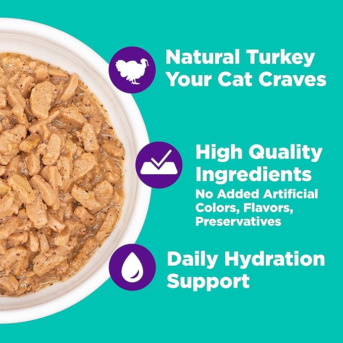Wellness Complete Health Grilled, Adult Wet Cat Food, Natural, Protein-Rich, Grain-Free, Canned, 3 Ounce, 12 Pack, (Turkey and Turkey Liver Dinner Recipe)