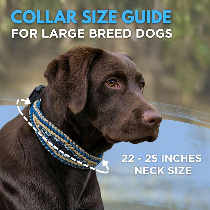 E-Collar Cover - For Large Dogs with 22-25" Neck Size - Adjustable Nylon Cord, Quick Release Buckle, Heavy Duty Loop Strap Compatible with Dogtra, Educator, SportDog, Garmin, Bousnic, Jugbow (Riviera)