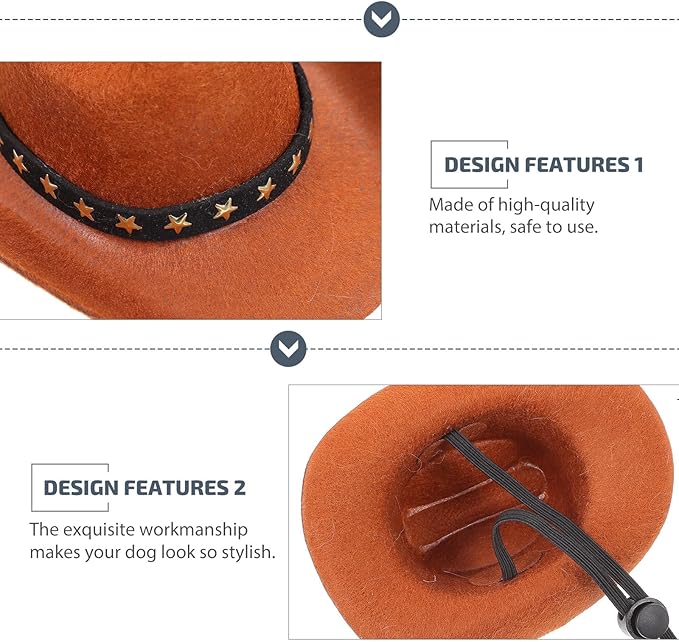 LALAFINA Star Pattern Denim Hat with Velvet Band, M Size Party Pet Headwear and Decorative Puppy Cap for Costume Accessories in Pet Supplies