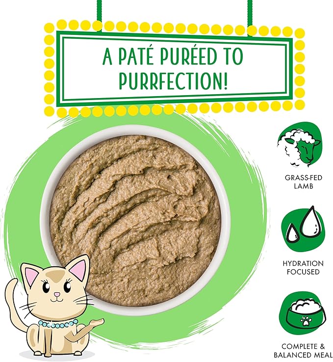 Weruva Wet Cat Food, Lets Make a Meal with Lamb and Mackerel Pate, 5.5oz Slide N Serve Pouch, Pack of 12